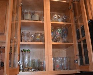 Bar glasses, water glasses, collectibles