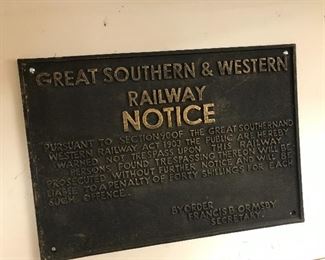 Great Southern and Western Railway Notice