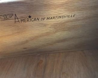 Quality. American of Martinsville furniture. 4 pieces total for sale 