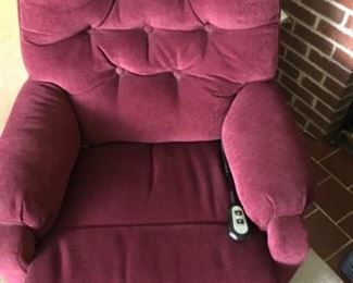 Reclining chair, remote control 