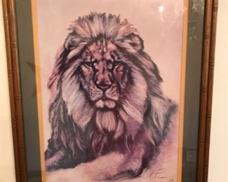 60-70’s lion print