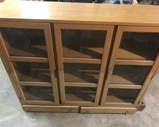 Cabinet with glass doors, Great little project. Could be hung , used as is, or put on a base. 