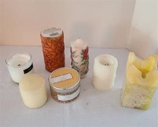 Assorted candles