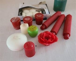 Assorted candles