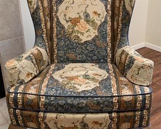 Vintage Drexel Wingback Chairs 