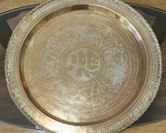 Oversized Brass Platter