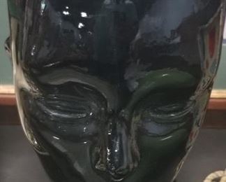 Black Glass Mannequin Head 