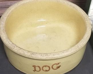 Vintage Dog Bowl 