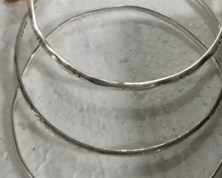 Sterling Silver Bangle Bracelets 