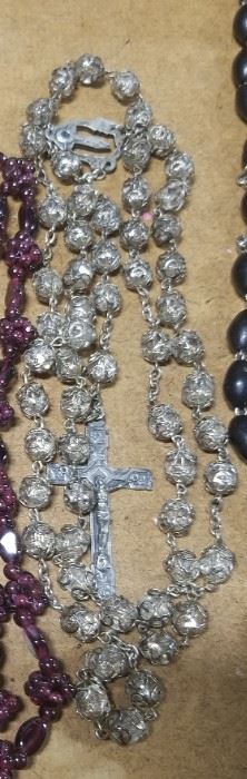 Silver Rosary 