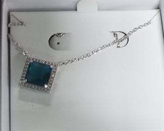 Blue Topaz Necklace 