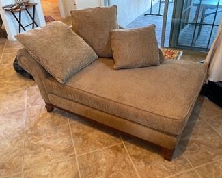 Douglas Furniture Traditional Fabric Chaise Lounge 37x37x68in HxWxD