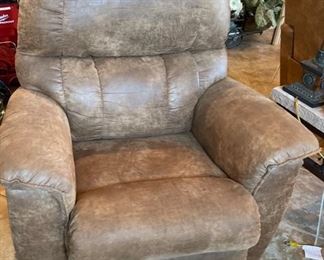 AS-IS La-Z-Boy Microfiber Recliner Reclining Chair #1 40x37x33in HxWxD