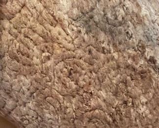 Handmade Traditional Mongolian Felt Tapestry Mat 27in Diameter