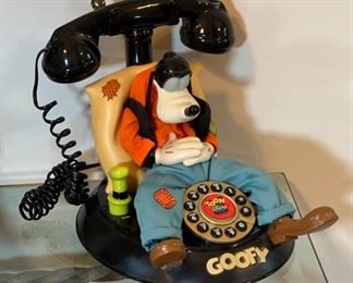Disney Goofy Phone Telemania 9.75x9x11in HxWxD