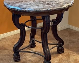 High-Top Pub Table Granite Tile 36.5in H x 41in diameter