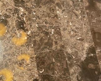 Granite Tile Dining Table & 4 Chairs 30 inches high by 45.5 inches diameter