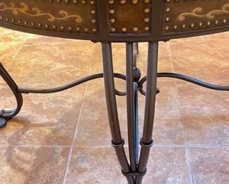 Granite Tile Dining Table & 4 Chairs 30 inches high by 45.5 inches diameter