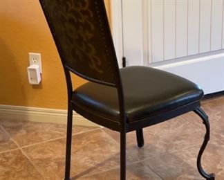 Granite Tile Dining Table & 4 Chairs 30 inches high by 45.5 inches diameter