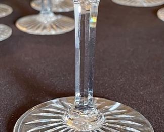 8pc St Louis France Tommy Crystal Glass Champagne/Tall Sherbet Glasses Saint 5.75inHx 4in diameter