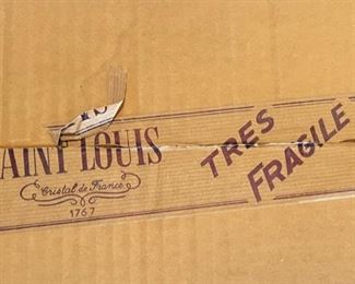 8pc St Louis France Tommy Crystal Glass Bordeaux Glasses Saint Wine Hock 6in h x 3in diameter