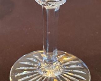8pc St Louis France Tommy Crystal Glass Water Goblet Glasses Saint 7.25in h x 3.5in diameter