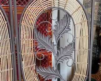 Metal 3 Panel Room Divider Screen 66in H x 51in w