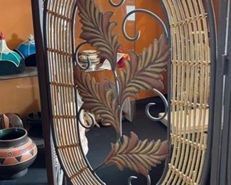 Metal 3 Panel Room Divider Screen 66in H x 51in w