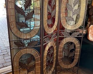 Metal 3 Panel Room Divider Screen 66in H x 51in w