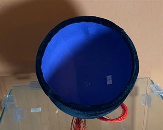 Mongolian Traditional Hat Headdress #2 6in H x 7.5in Diameter