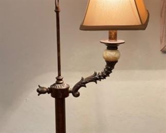 Single Arm Table Lamp 31x14x8in HxWxD