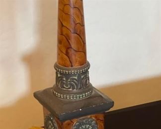 2pc Column Lamps PAIR 30x14x14in HxWxD