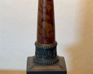 2pc Column Lamps PAIR 30x14x14in HxWxD