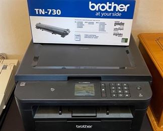 Brother HL-L2395DW Laser Printer w/ TN-730 Toner 10.75x16.25x16in HxWxD