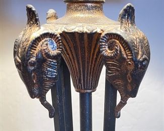 2pc Ram Head Desk Lamp PAIR 32in H x 18.5in Diameter