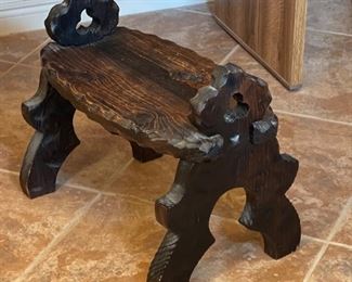 VIntage Stool 16x20x10.5in HxWxD