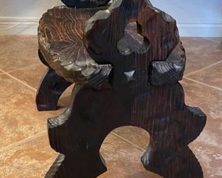 VIntage Stool 16x20x10.5in HxWxD