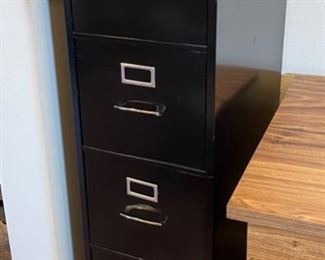 4-Drawer Metal File Cabinet 52x15x26in HxWxD