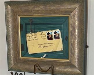 *Original* Art Donald Clapper Frankly My Dear Oil Painting Which Stamp is Real Trompe l’Oeil Margaret Mitchell Gone With The Wind Art: 8x10in
