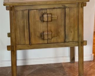 Asian Inspired Console Cabinet 34x32x18in HxWxD