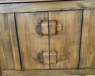 Asian Inspired Console Cabinet 34x32x18in HxWxD