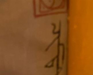 *Original* Art Man with Bow Painting 16.5 x14.5