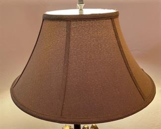 Brass Camel & Palm Lamp Single 25 x 16.5