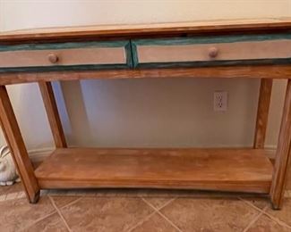 Hand Painted Hallway Sofa Table Southwest 29x47x16in HxWxD