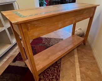 Hand Painted Hallway Sofa Table Southwest 29x47x16in HxWxD