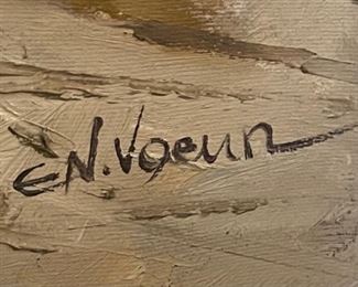 *Original* Art EN Voeun Cambodian Ox Cart 20x24