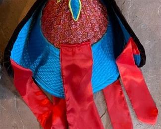 Mongolian Traditional Hat Headdress #3 13x10x12in HxWxD