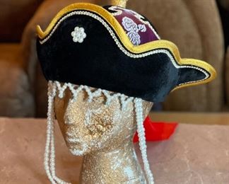 Beaded Mongolian Traditional Ha Headdress #4 Sz 14 6x10x9in HxWxD