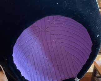 Blue Mongolian Traditional Hat Headdress #5 Sz 4 6x10x10in HxWxD