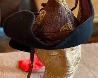 Mongolian Traditional Hat Headdress #6 9x12x12in HxWxD